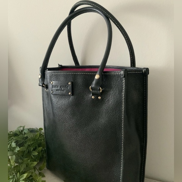 KATE SPADE VINTAGE WELLESLEY QUINN BOARSKIN TOTE BAG - Picture 1 of 7